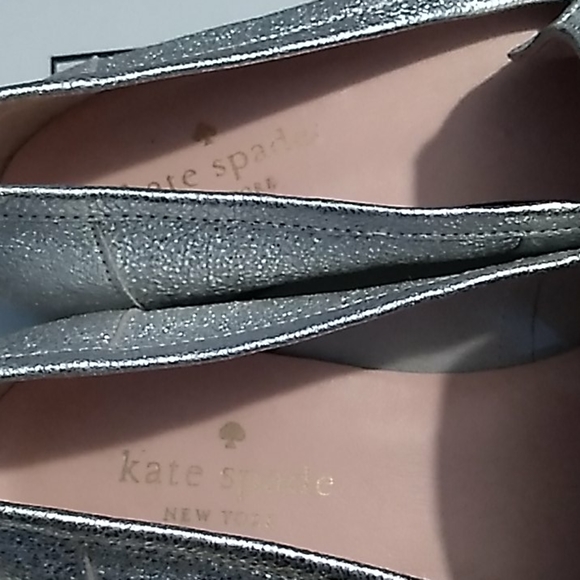 Kate Spade silver loafer - Picture 6 of 6